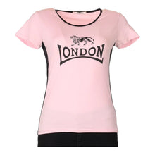  Vintage pink London Flying Swallows T-Shirt - womens x-large