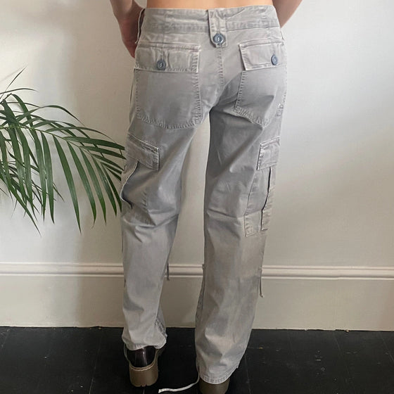 Vintage grey Replay Cargo Trousers - womens 30" waist