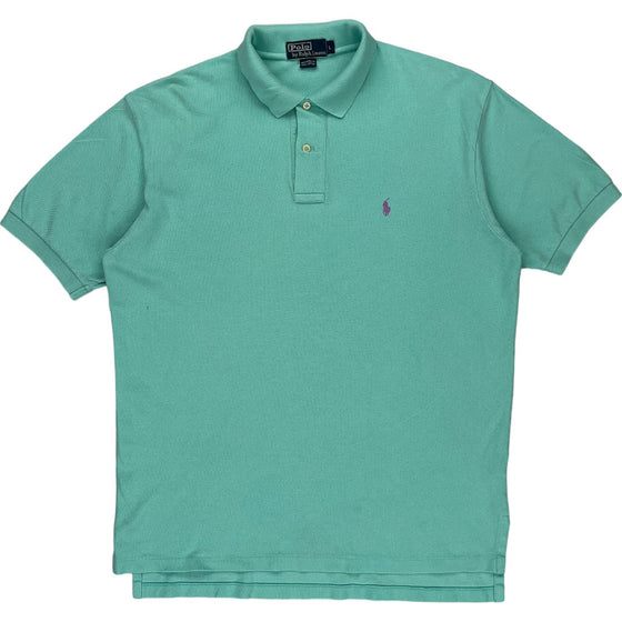 Polo Ralph Lauren Polo Shirt - Large - Green Cotton