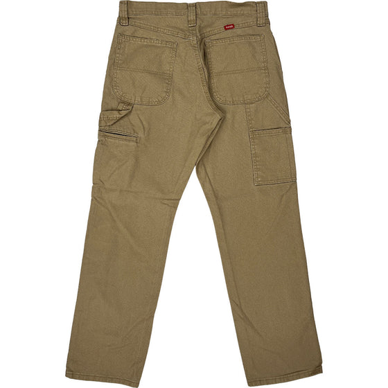 Wrangler Cargo Trousers - 30W 31L - Beige Cotton Blend