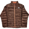 The North Face Brown Puffer Jacket - Large - Brown Polyester