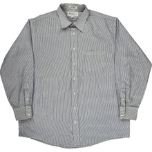  Burberrys Striped Long Sleeve Shirt - XL - Blue Cotton