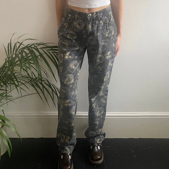 Vintage multicoloured Cavalli Jeans Trousers - womens 29" waist