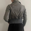 Vintage grey Toy G Leather Jacket - womens x-small