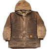 Carhartt Hooded Jacket - XL - Brown Cotton