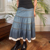 Vintage blue Promod Denim Skirt - womens 28" waist