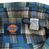 Dickies Flannel Shirt - Large - Blue Cotton