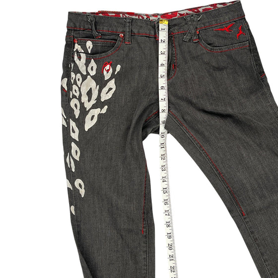 Pepe Jeans Animal Print Jeans - 30W 31L - Black