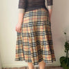 Vintage beige Burberry Midi Skirt - womens 30" waist