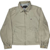 Tommy Hilfiger Beige Zip-Up Harrington Jacket - XL - Beige Cotton Blend