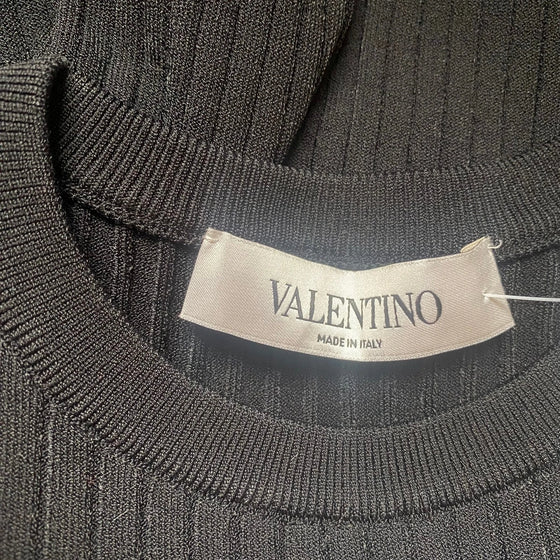 Vintage black Valentino Long Sleeve Top - womens x-small