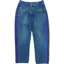  Hip Hop Parasuco Extreme Fit Jeans Striped - 34W 28L - Blue Cotton