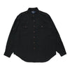 Vintage black Polo Ralph Lauren Shirt - mens x-large