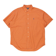  Vintage orange Ralph Lauren Short Sleeve Shirt - mens x-large