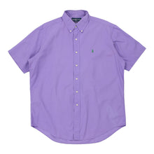  Vintage purple Ralph Lauren Short Sleeve Shirt - mens x-large