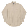 Vintage beige Ralph Lauren Shirt - mens medium