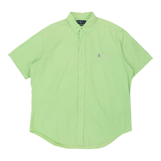 Vintage green Classic Fit Ralph Lauren Short Sleeve Shirt - mens x-large