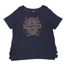  Vintage navy Harley Davidson T-Shirt - womens large