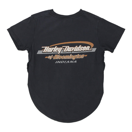 Vintage black Bloominigton, Indiana Harley Davidson T-Shirt - womens small