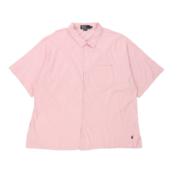 Vintage pink Ralph Lauren Polo Shirt - mens xx-large