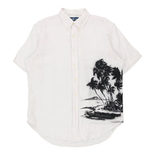  Vintage white Classic Fit Ralph Lauren Short Sleeve Shirt - mens large