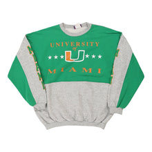  Vintage block colour University of Miami Umiak Sport Apparel Sweatshirt - mens medium