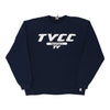 Vintage navy TVCC Baseball Russell Athletic Sweatshirt - mens medium