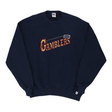  Vintage navy Made in U.S.A. Gamblers Russell Athletic Sweatshirt - mens large