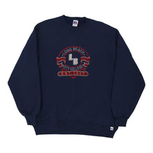  Vintage navy Made in U.S.A. Long Beach City College Russell Athletic Sweatshirt - mens x-large