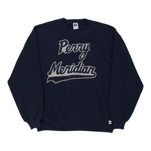  Vintage navy Made in U.S.A. Perry Meridian Russell Athletic Sweatshirt - mens x-large