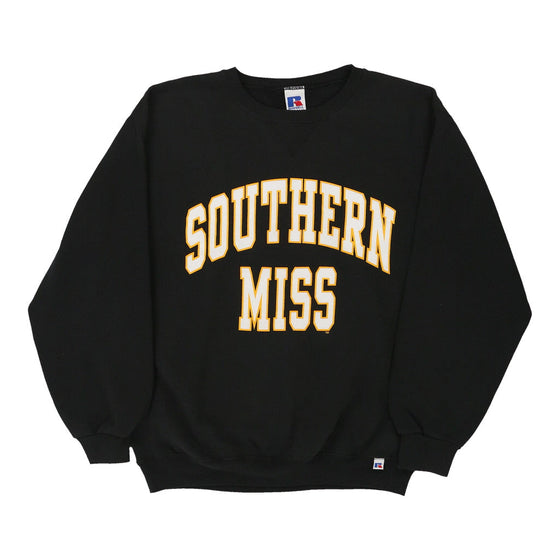 Vintage black Southern Miss Russell Athletic Sweatshirt - mens medium