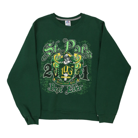 Vintage green St. Pat's Russell Athletic Sweatshirt - mens small