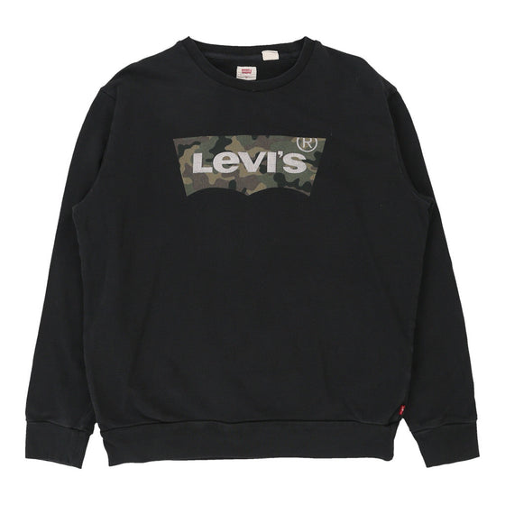 Vintage black Levis Sweatshirt - mens medium