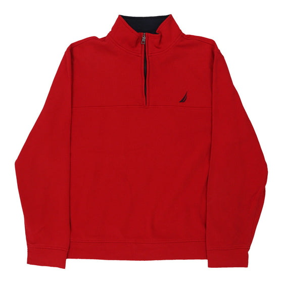 Vintage red Nautica 1/4 Zip - mens large