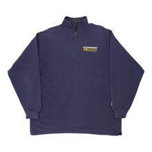  Vintage navy Made in U.S.A. Washington Huskies Starter 1/4 Zip - mens large