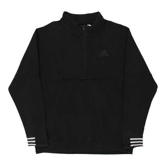 Vintage black Adidas 1/4 Zip - mens x-large