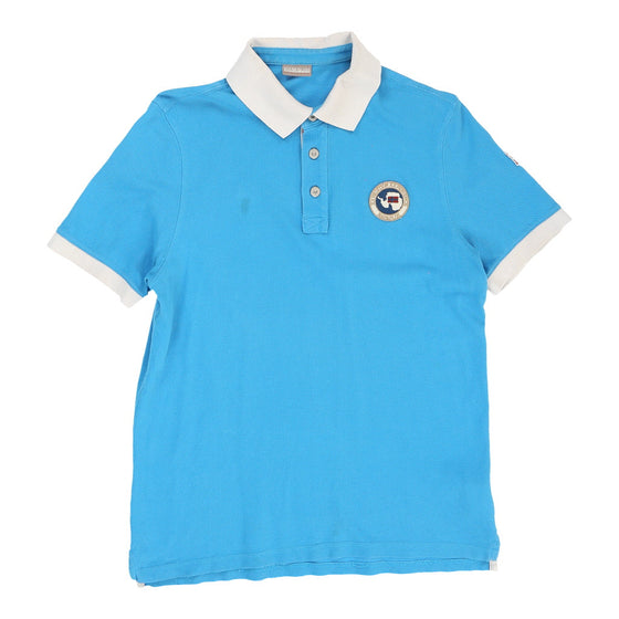 Vintageblue Napapijri Polo Shirt - mens medium