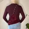 Vintage burgundy Intimissimi Jumper - womens small