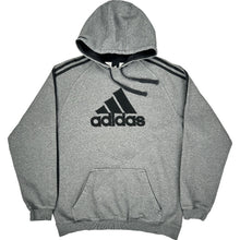  Adidas Hoodie - X-Large - Grey Cotton Blend