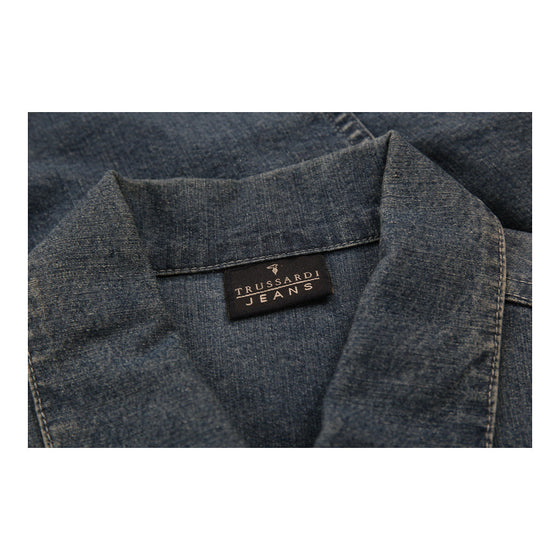 Trussardi Denim Jacket - Medium Blue Cotton