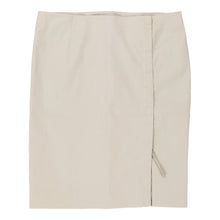  Prada Midi Skirt - 33W UK 14 Beige Cotton Blend