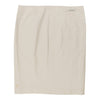 Prada Midi Skirt - 33W UK 14 Beige Cotton Blend