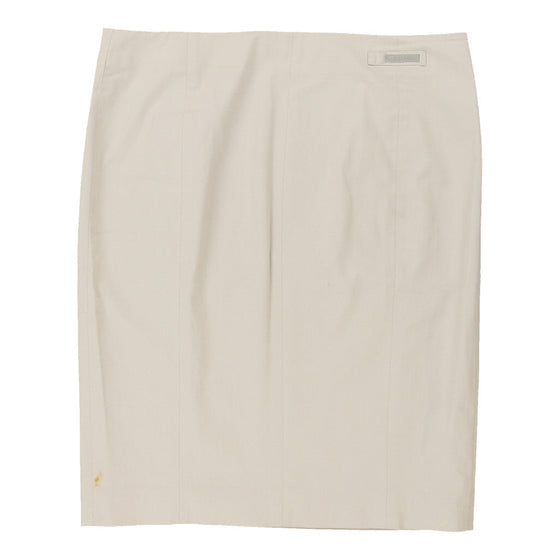 Prada Midi Skirt - 33W UK 14 Beige Cotton Blend