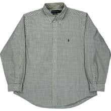  Ralph Lauren Custom Fit Check Shirt - XL - Green Cotton