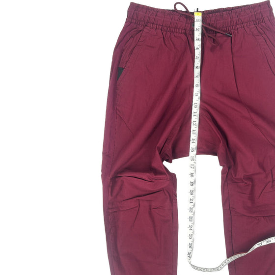 Nike Joggers - Large - Burgundy Cotton Blend