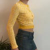 Vintage yellow Fendi Cardigan - womens small