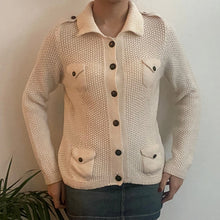  Vintage cream Unbranded Cardigan - womens large