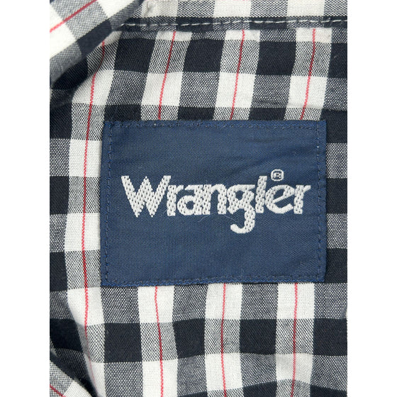 Wrangler Check Shirt - Large - Black & White Cotton