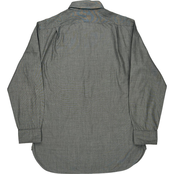 Polo Ralph Lauren Slim Fit Long Sleeve Shirt - Large - Grey Cotton