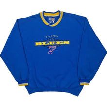  Starter St. Louis Blues Sweatshirt - Large - Blue Polyester Cotton